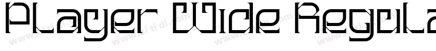 Player Wide Regular字体转换